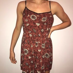 Patterned romper